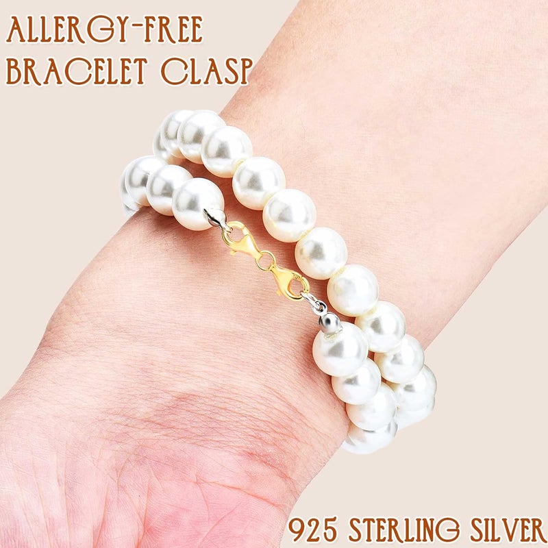 OHINGLT Double Lobster Claw Clasps 925 Sterling Silver Necklace Extender, Double End Design Necklace Clasps and Closures, Bracelet Connector Suitable for Jewelry Making - Image 3